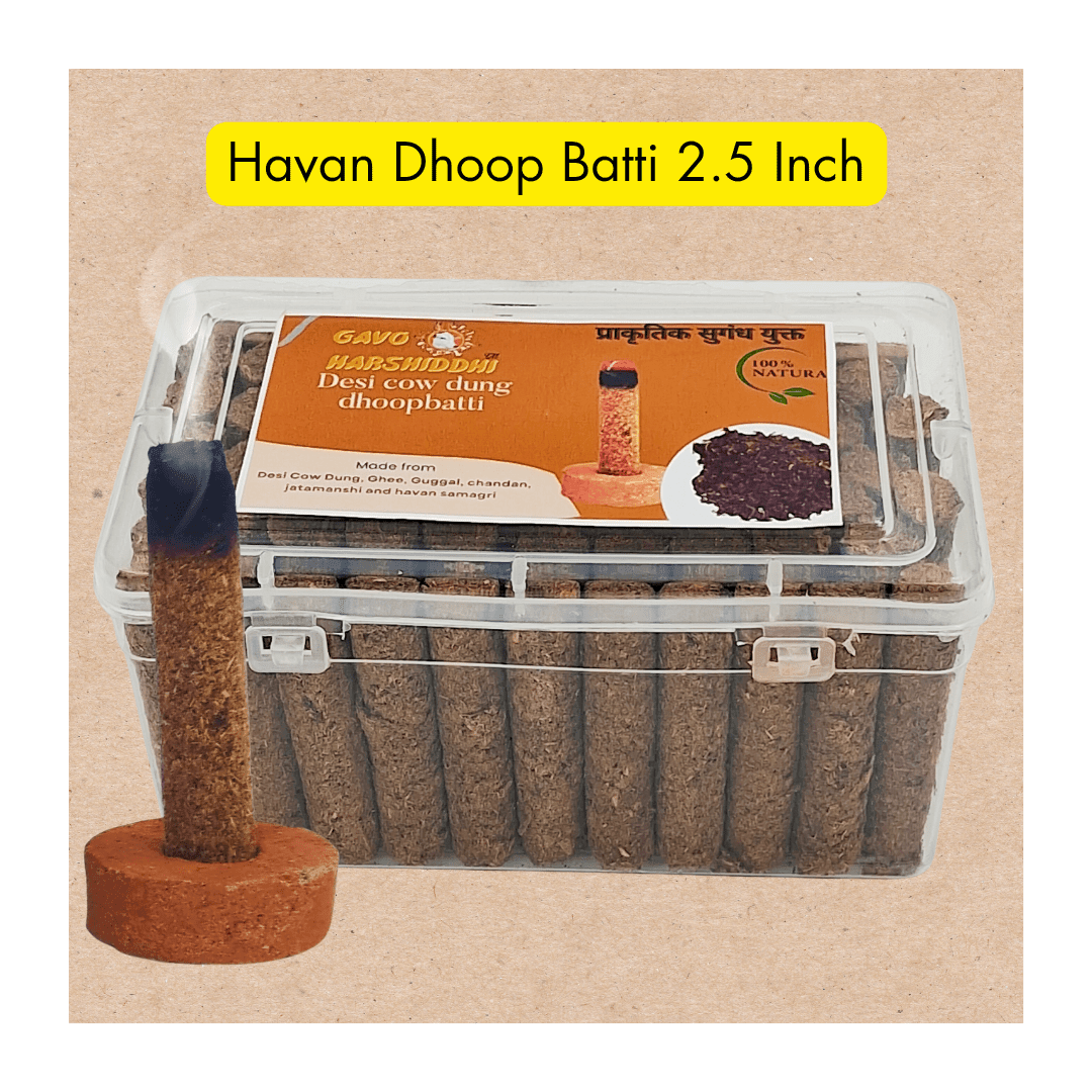 Cow Dung Dhoop Batti Organic Incense Sticks Dhoop Incense Cone