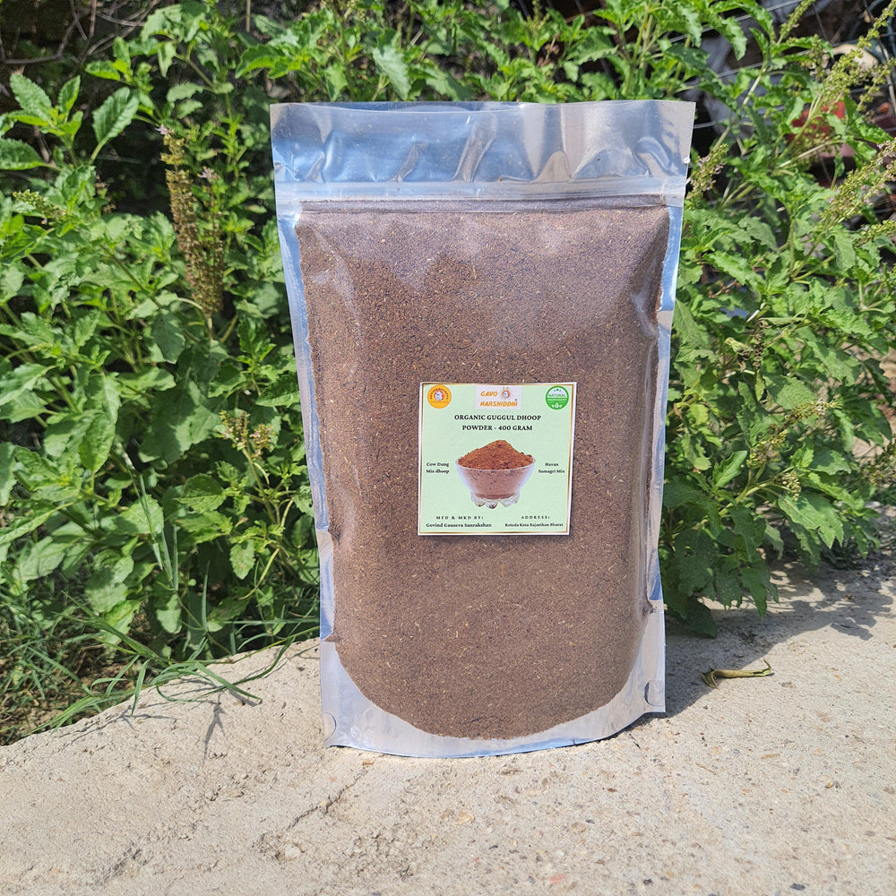 GAVO HARSHIDDHI ORGANIC HERBAL HAVAN MIX DHOOP POWDER 400 GRAM | GUGGUL