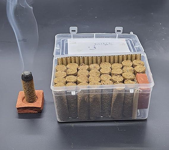 GAVO HARSHIDDHI ORGANIC COW DUNG SAMBRANI HAVAN DHOOP STICKS 6 Cm