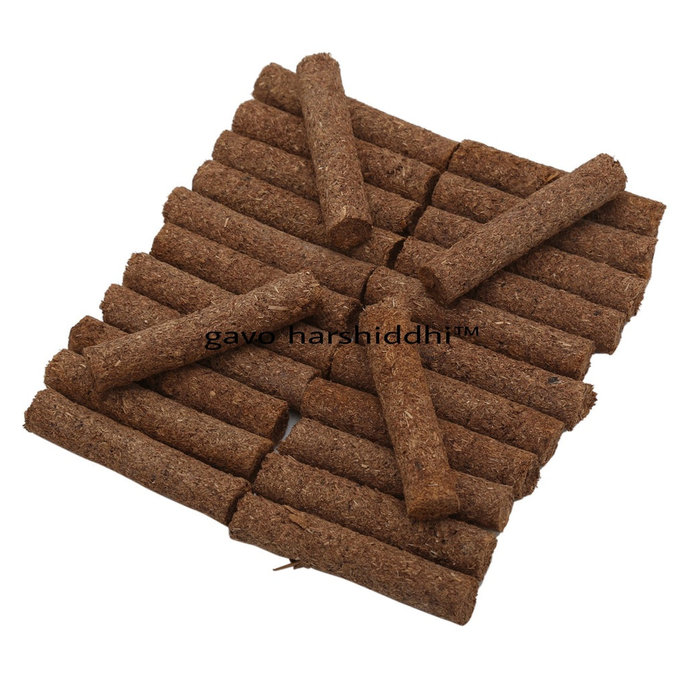 GAVO HARSHIDDHI COW DUNG DHOOP BATTI 4 in 1 - 2.5 INCH (240 PIECE)